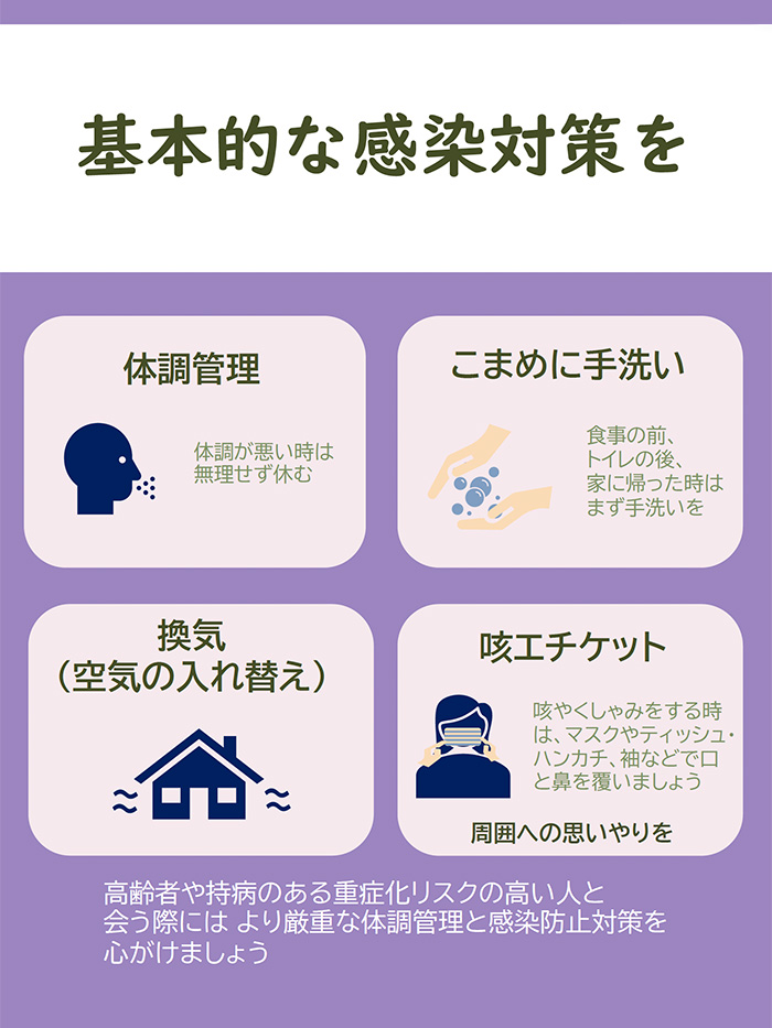 ポスター｜基本的な感染症対策を