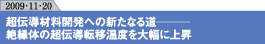 超伝導材料開発への新たなる道 絶縁体の超伝導転移温度を大幅に上昇